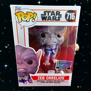 Zeb Orrelios entertainment earth exclusive funko # 716 (nib) With pop protector